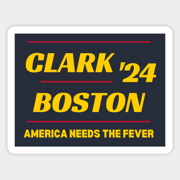 Caitlin Clark Aliyah Boston 2024 Indiana Fever Magnet by Shine Threads